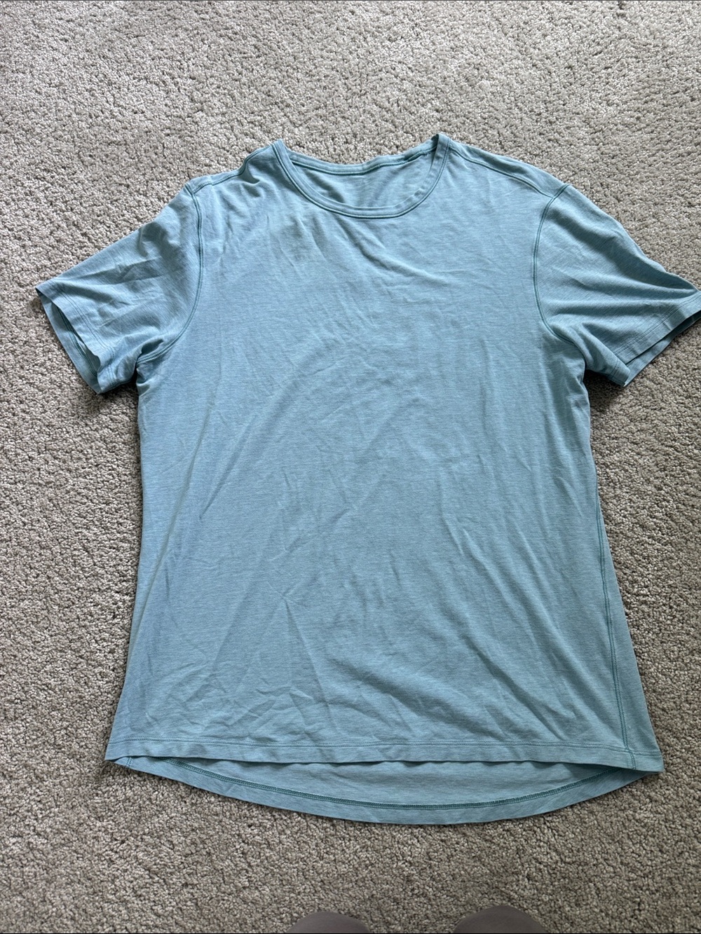 LULULEMON Light Blue Cotton Tshirt L